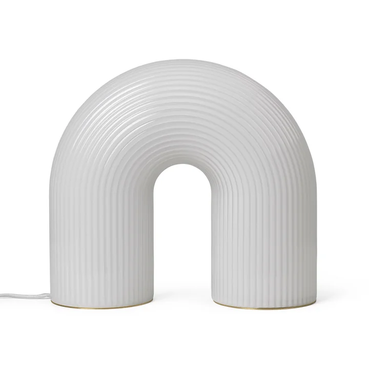 Vuelta LED floor lamp Ferm Living in the color white