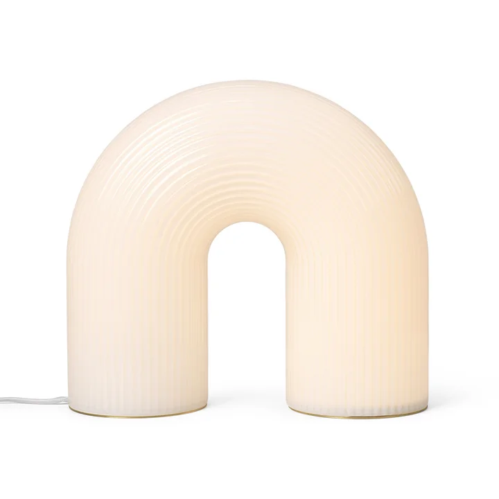 Vuelta LED floor lamp Ferm Living in the color white