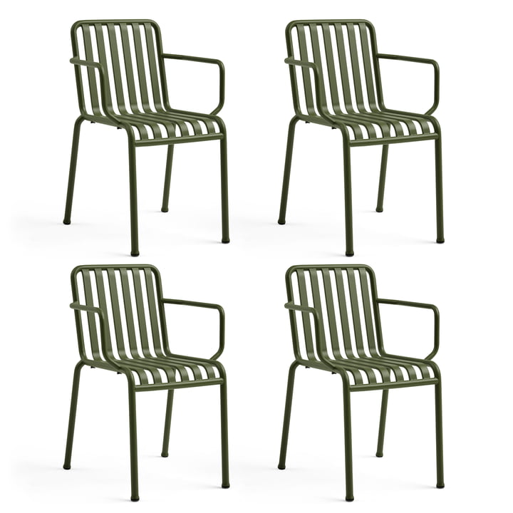 Hay - Palissade Armchair, olive (set of 4)