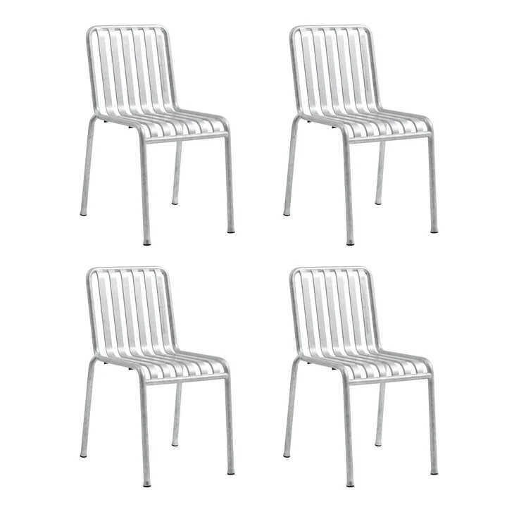 HAY - Palissade Chair, hot galvanized (set of 4)