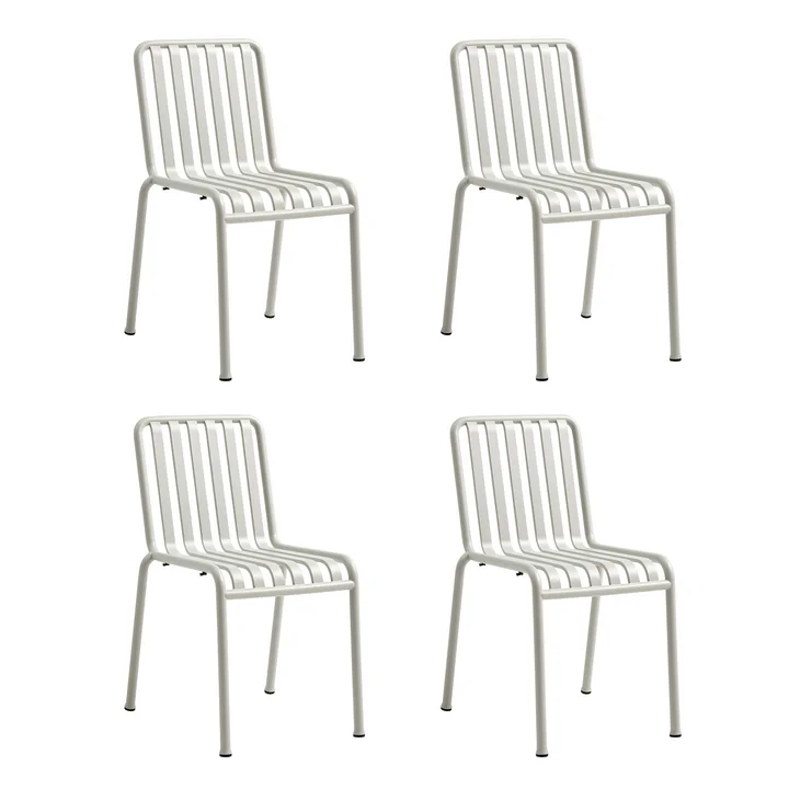 HAY - Palissade Chair, light gray (set of 4)