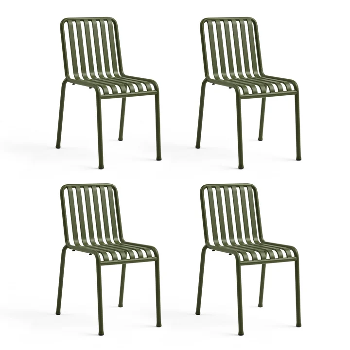 HAY - Palissade Chair, olive (set of 4)