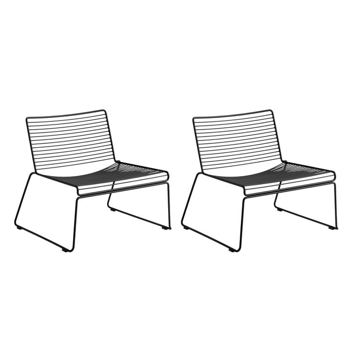Hay - Hee Lounge Chair , black (set of 2)