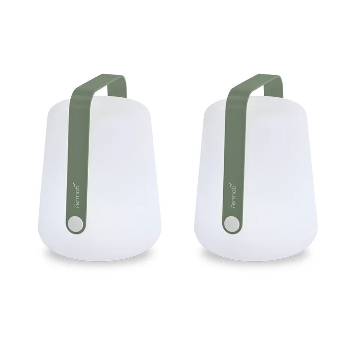 Fermob - Balad Battery LED light, H 25 cm, cactus (set of 2)