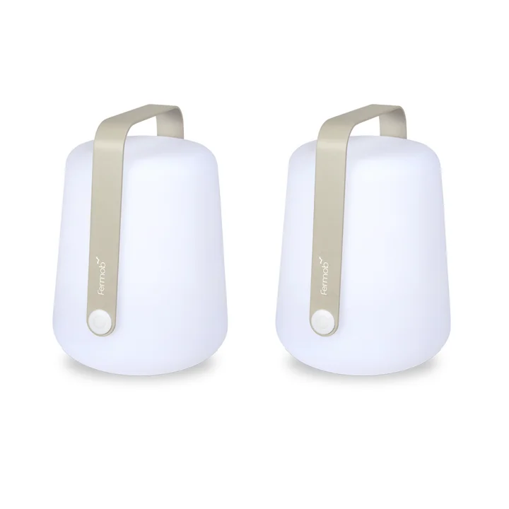 Fermob - Balad Battery LED light, H 25 cm, clay gray (set of 2)