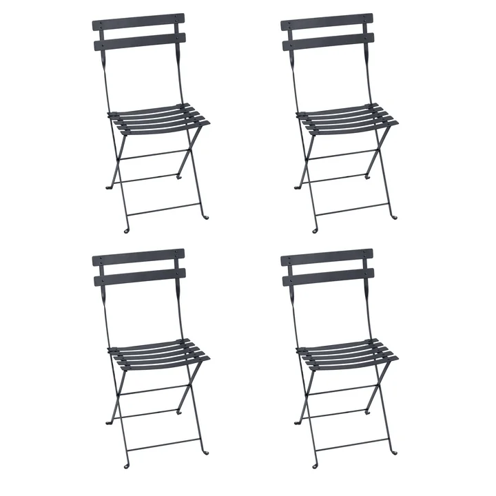 Fermob - Bistro Metal folding chair, anthracite (set of 4)