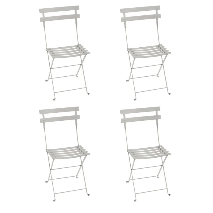 Fermob - Bistro Folding chair metal, clay gray (set of 4)