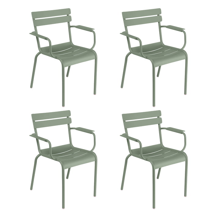 Fermob - Luxembourg Armchair, cactus (set of 4)