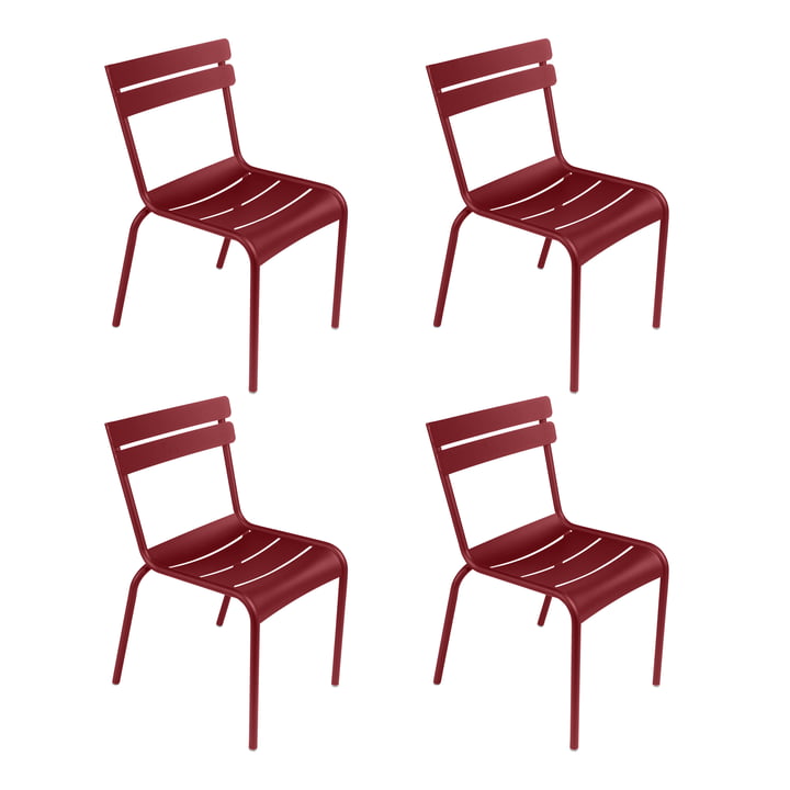 Fermob - Luxembourg Chair, chili (set of 4)