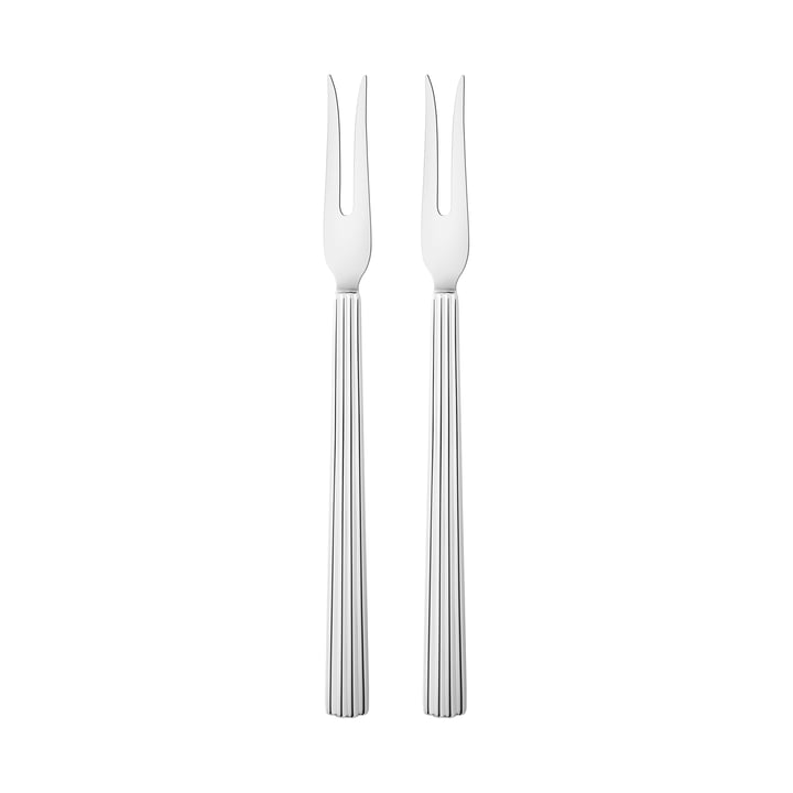 Bernadotte Serving fork from Georg Jensen in stainless steel version (set of 2)