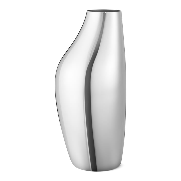 Sky Floor vase from Georg Jensen in stainless steel finish