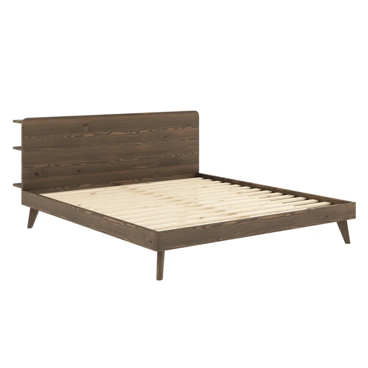 Retreat bed frame from Karup Design in the finish carob brown