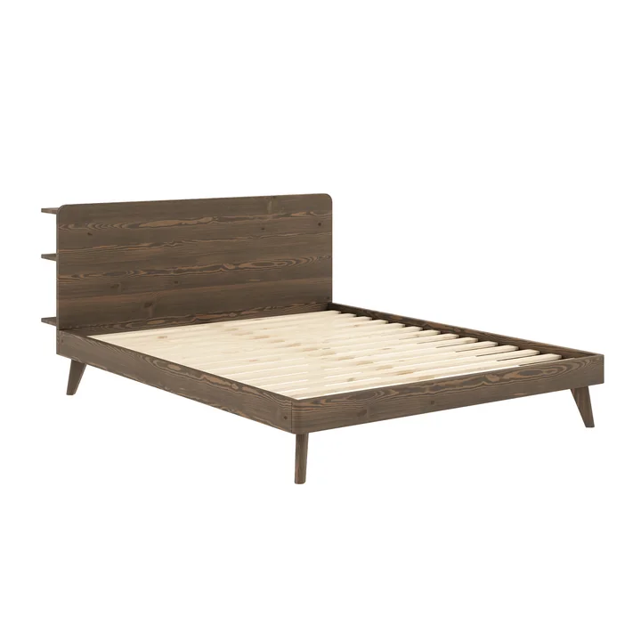Retreat bed frame from Karup Design in the finish carob brown