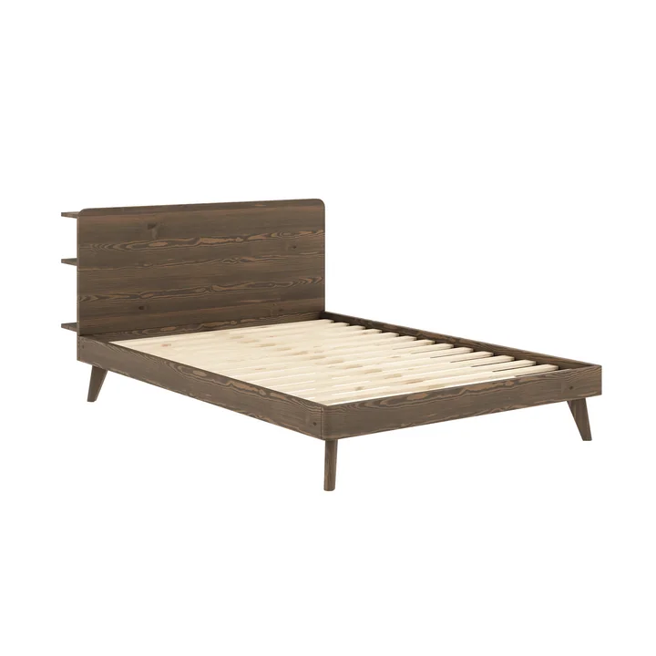 Retreat bed frame from Karup Design in the finish carob brown