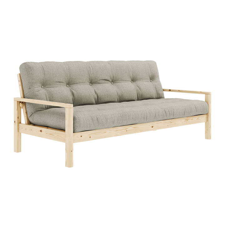Knob Sofa bed from Karup Design in the finish natural pine / linen (914)