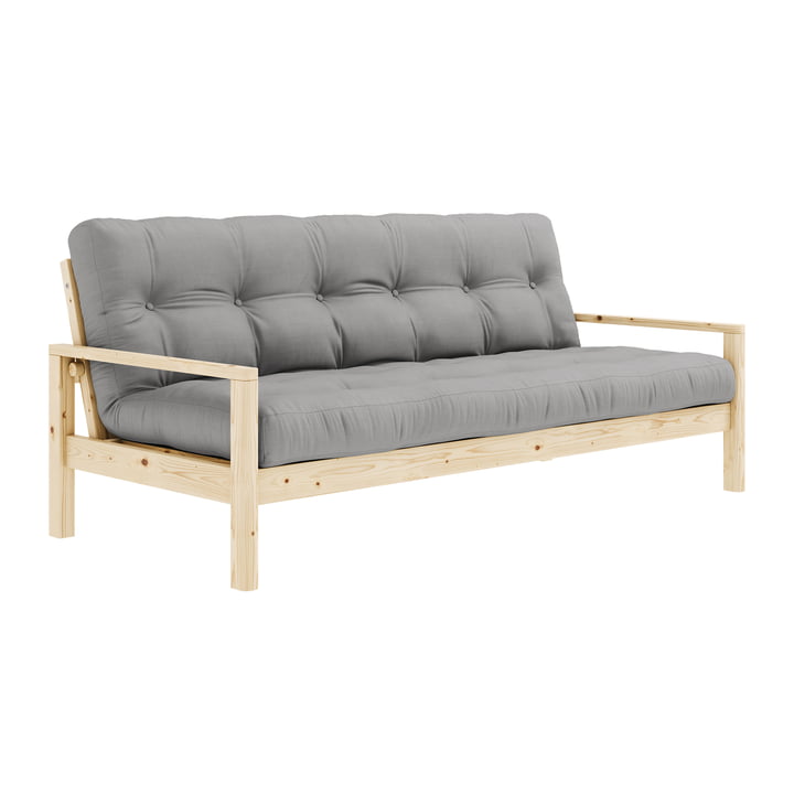 Knob Sofa bed from Karup Design in the finish natural pine / gray (746)