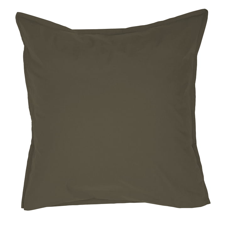 Pillowcase Ingrid, 80 x 80 cm, bark from By Nord