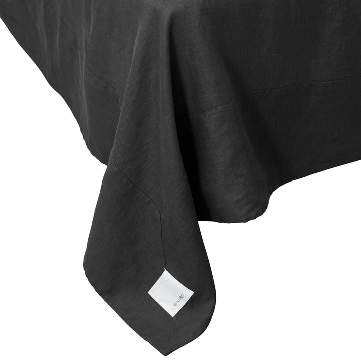 Bed valance Gunhild, 280 x 280 cm, coal from By Nord