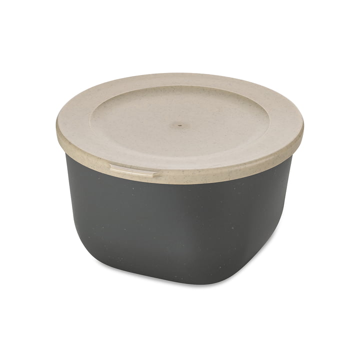 Koziol - CONNECT BOX 1, with lid, 1l, nature ash grey