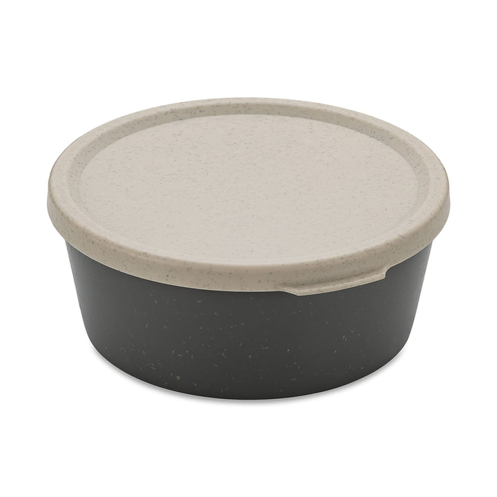 Koziol - CONNECT BOWL bowl,with lid, 890 ml, nature ash grey