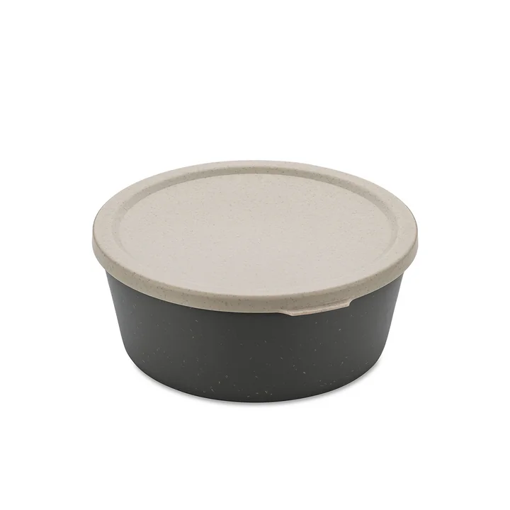 Koziol - CONNECT BOWL Bowl, with lid, 400 ml, nature ash grey