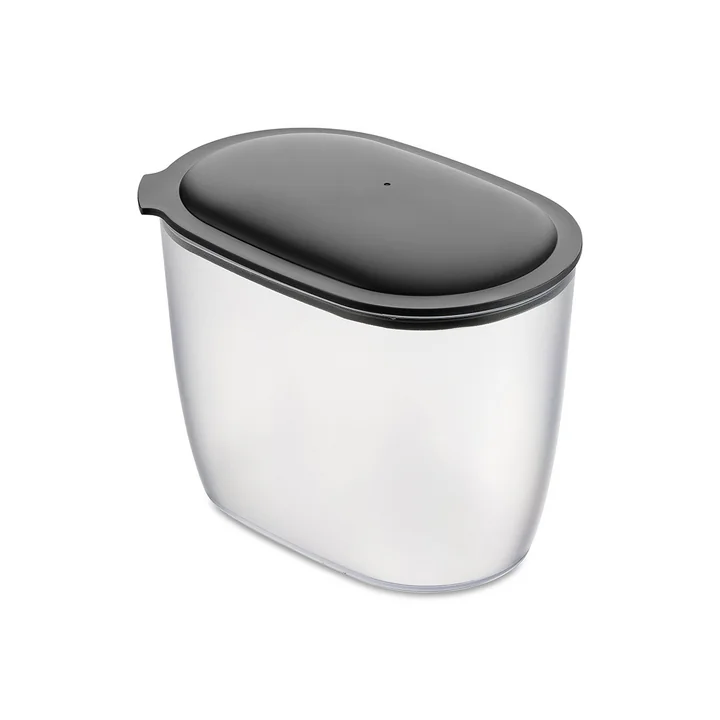 Koziol - CONNECT OVAL storage tin, 1. 4l, nature ash grey