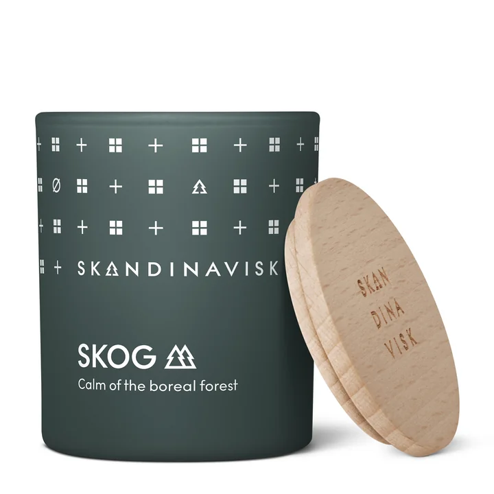 Scented candle with lid Ø 5.1 cm, Skog from Skandinavisk