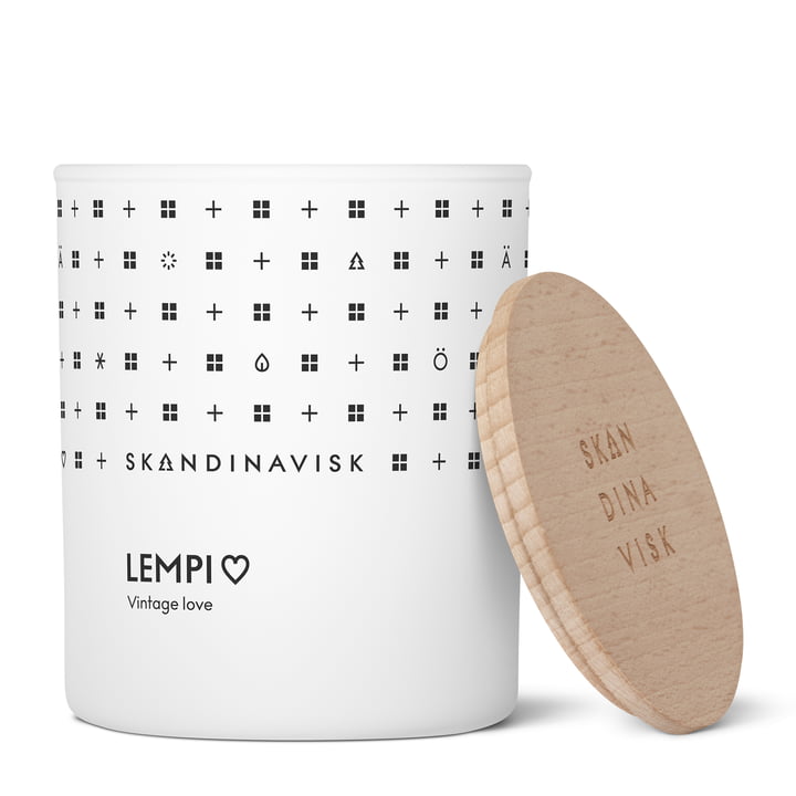Scented candle with lid Ø 7.9 cm, Lempi from Skandinavisk