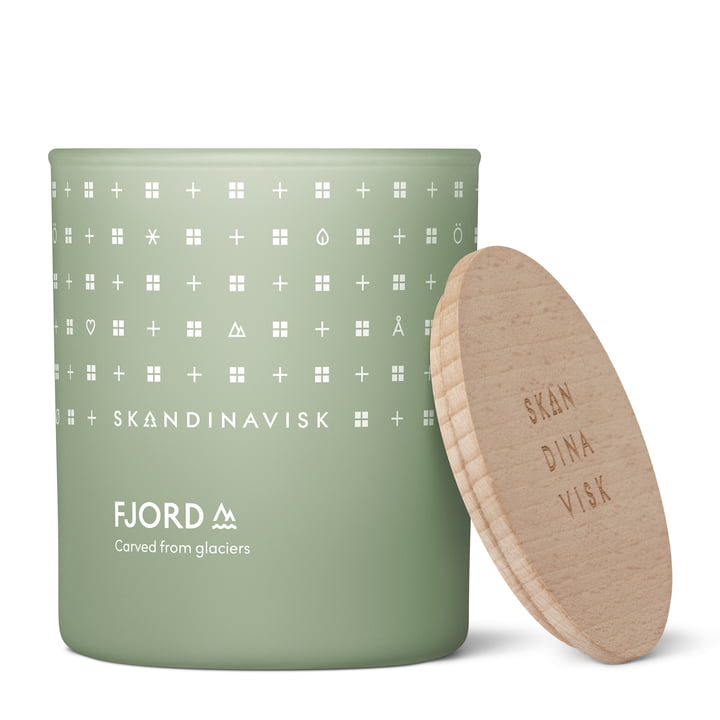 Scented candle with lid Ø 7.9 cm, Fjord from Skandinavisk