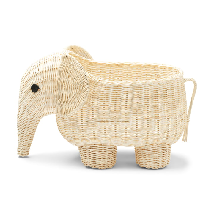Anya Basket from LIEWOOD in the version elephant, rattan