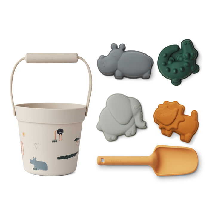 Dante Beach play set from LIEWOOD in the Safari, sandy version (set of 6)