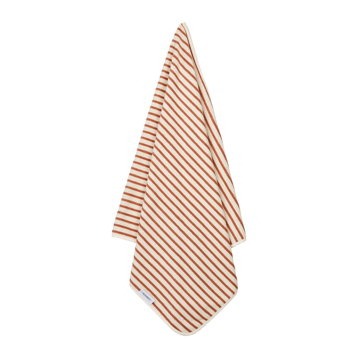 Hansen Beach towel by LIEWOOD in the version striped, tuscany rose / creme de la creme