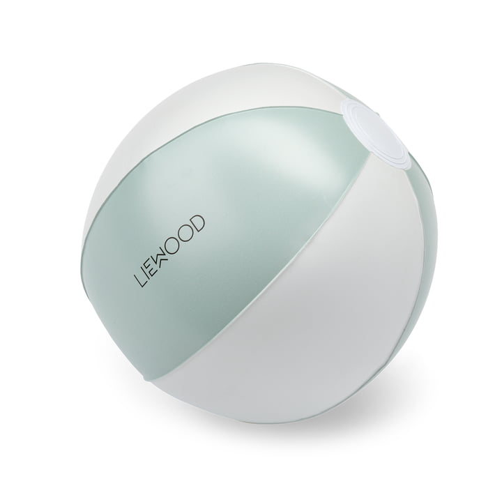 Mitch Beach ball from LIEWOOD in the version striped, dusty min / creme de la creme