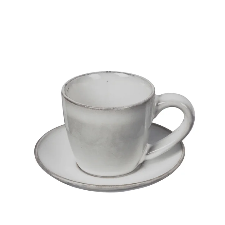 Broste Copenhagen - Nordic Sand Espresso cup with saucer, 5 cl