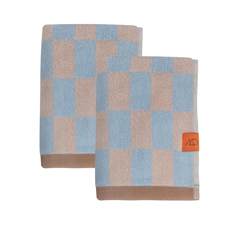 Retro Guest towel from Mette Ditmer in the light blue version