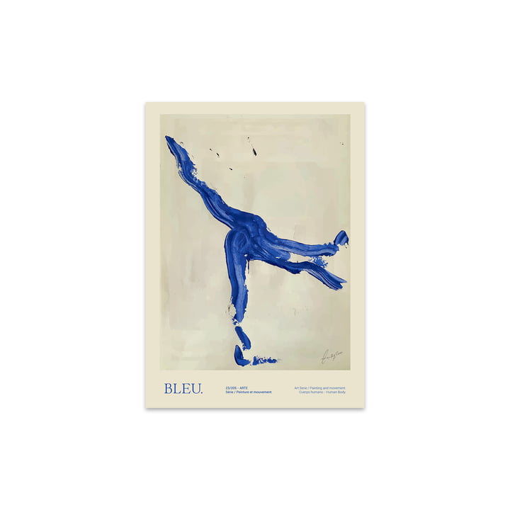 Bleu by Lucrecia Rey Caro, 30 x 40 cm from The Poster Club