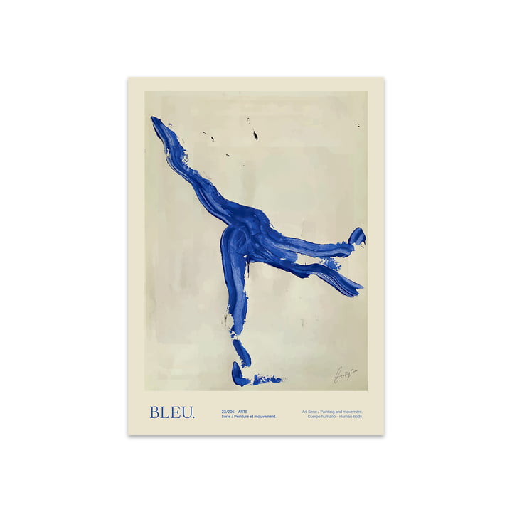 Bleu by Lucrecia Rey Caro, 50 x 70 cm from The Poster Club