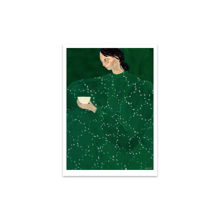 Coffee Alone At Place De Clichy by Sofia Lind, 30 x 40 cm