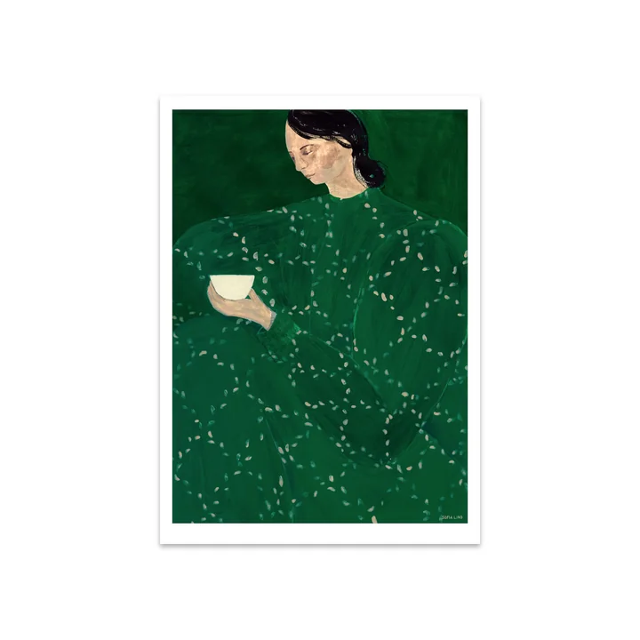 Coffee Alone At Place De Clichy by Sofia Lind, 50 x 70 cm