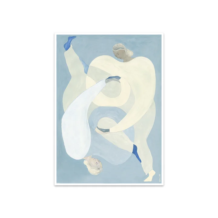 Hold You - Blue by Sofia Lind, 50 x 70 cm