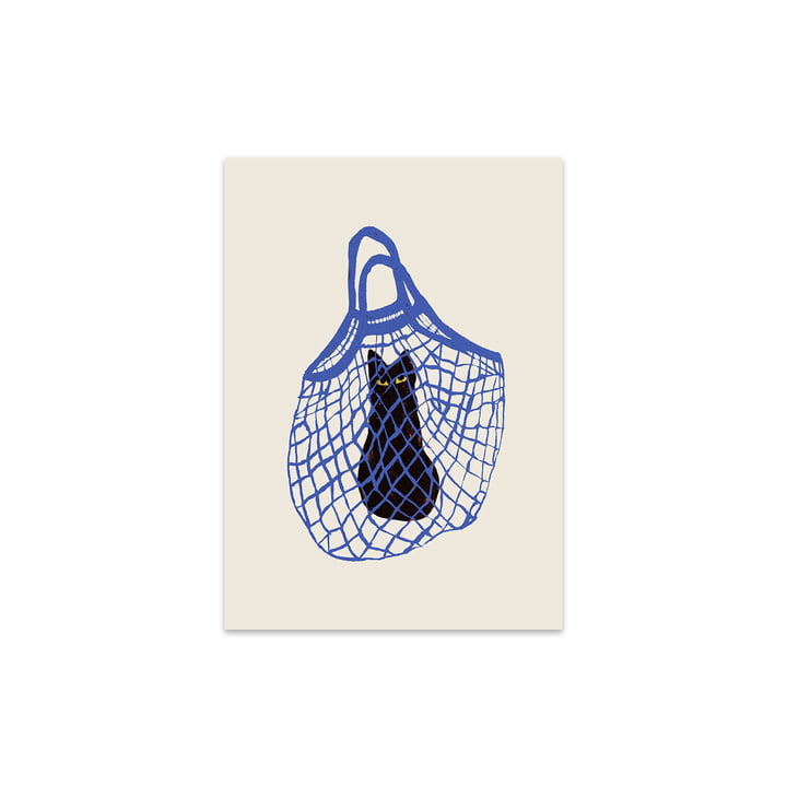 The Cat's In The Bag by Chloe Purpero Johnson, 30 x 40 cm by The Poster Club