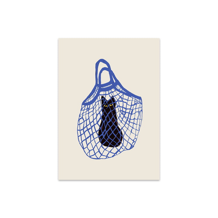 The Cat's In The Bag by Chloe Purpero Johnson, 40 x 50 cm by The Poster Club