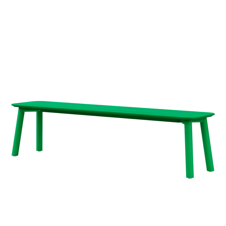 Meyer Color Bench 180 x 40 cm, ash lacquered, emerald from OUT Objekte unserer Tage