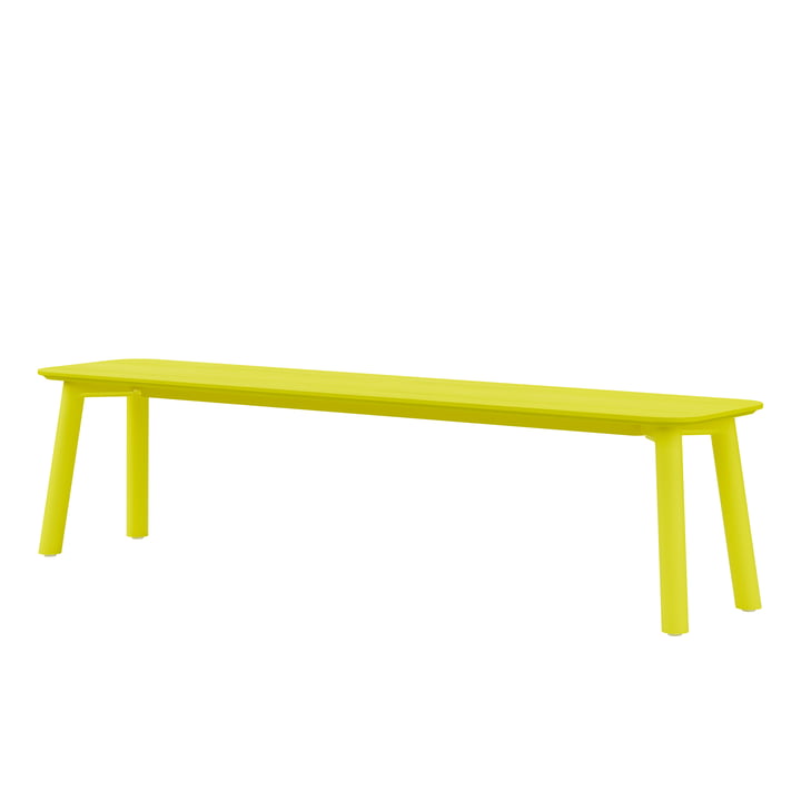 Meyer Color Bench 180 x 40 cm, ash lacquered, sulfur yellow from OUT Objekte unserer Tage