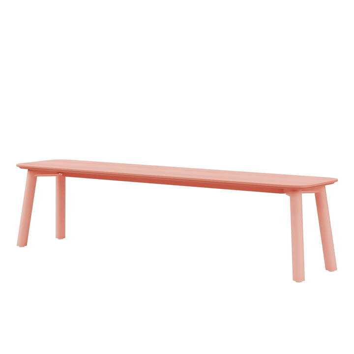 Meyer Color Bench 180 x 40 cm, ash lacquered, apricot pink from OUT Objekte unserer Tage