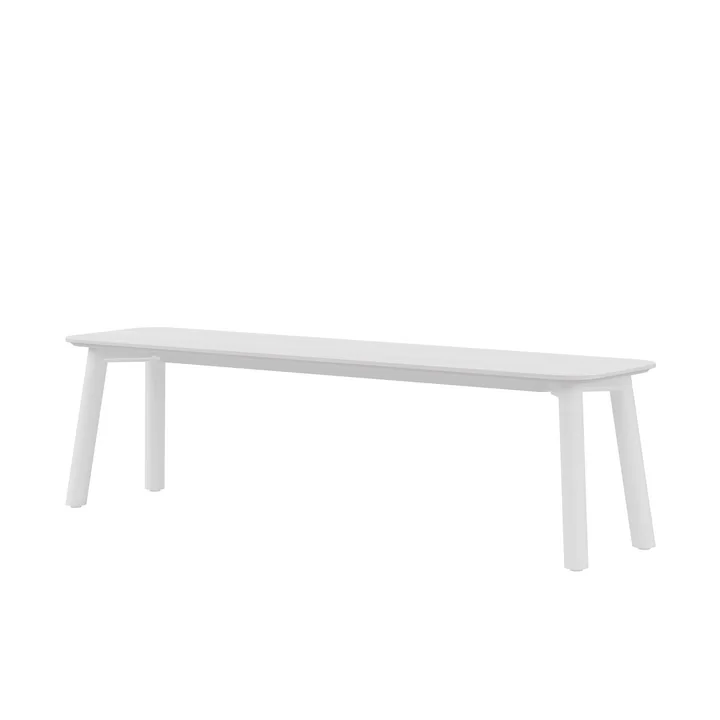 Meyer Color Bench 180 x 40 cm, ash lacquered, white from OUT Objekte unserer Tage