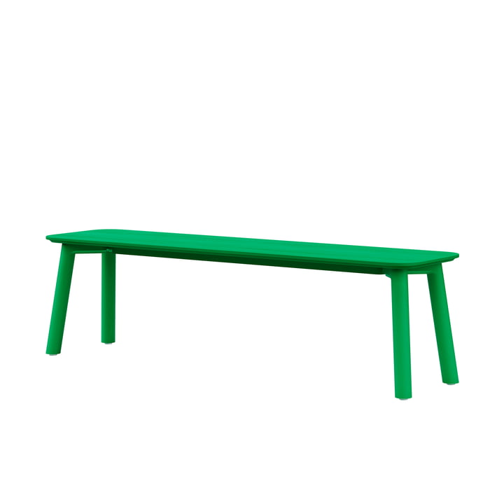 Meyer Color Bench 160 x 40 cm, ash lacquered, emerald from OUT Objekte unserer Tage