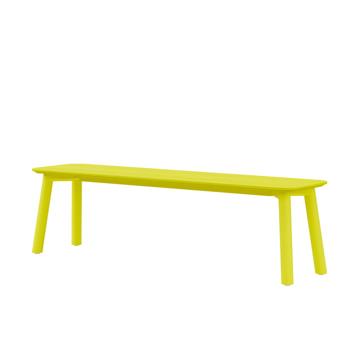 Meyer Color Bench 160 x 40 cm, ash lacquered, sulfur yellow from OUT Objekte unserer Tage