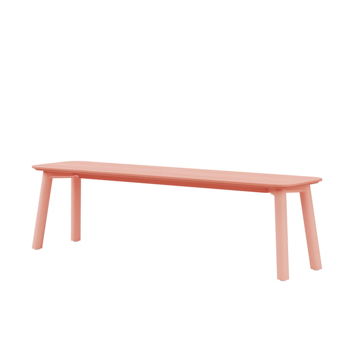 Meyer Color Bench 160 x 40 cm, ash lacquered, apricot pink from OUT Objekte unserer Tage