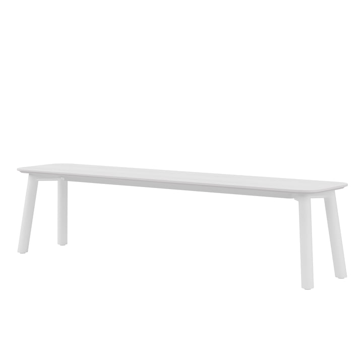 Meyer Color Bench 160 x 40 cm, lacquered ash, white from OUT Objekte unserer Tage